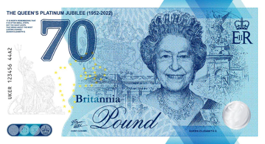 PNew (A2) Great Britain - 70 Pounds (No Currency)